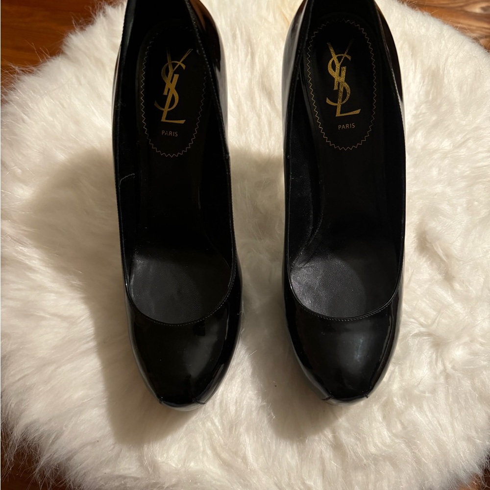 Yves Saint Laurent Tribute Black Stiletto Heels